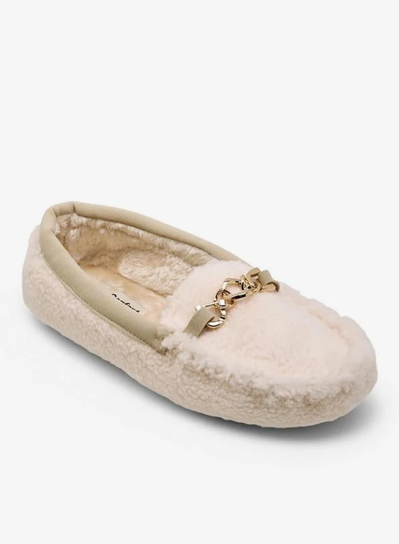 Le Confort BEIGE Women Plush Bedroom Slippers for Women | Best Price UAE