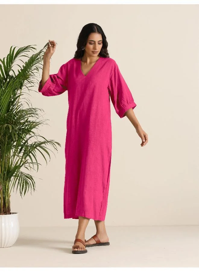 trueBrowns Relaxed Linen Dress