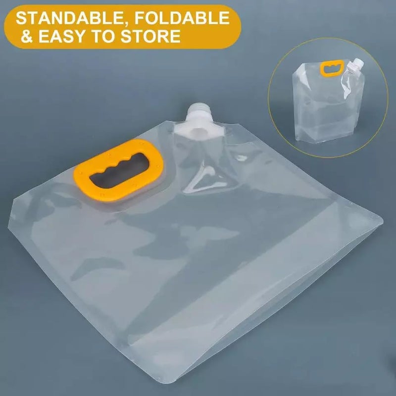 MENOVAS Grain Moistureproof Sealed Bag 5 Pcs Reusable Transparent Grain Storage Suction Bags with Funnel Resealable Airtight Smell Proof Packaging Baggies for Multipurpose Food Storage 25 L - Image 5