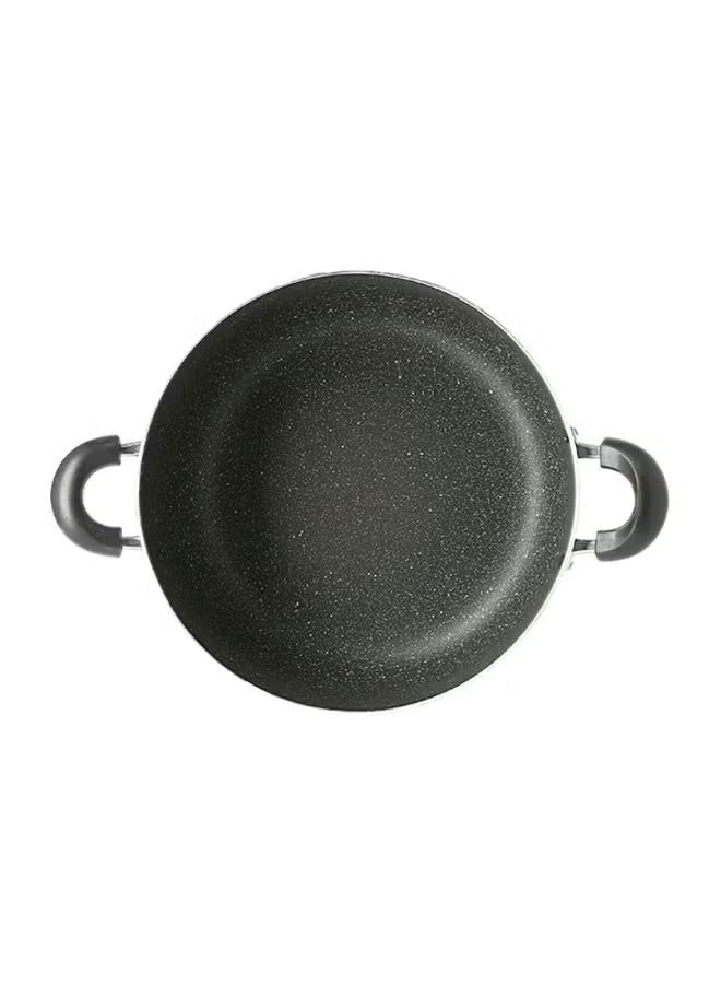 DELCASA Non-Stick Aluminum Casserole Grey/Clear/Black 28cm - Image 1