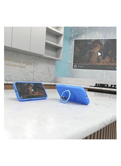 Max & Max Max & Max iPhone 16 360 Rotating liquid Silicone Case with Magsafe - Blue  - Image 2