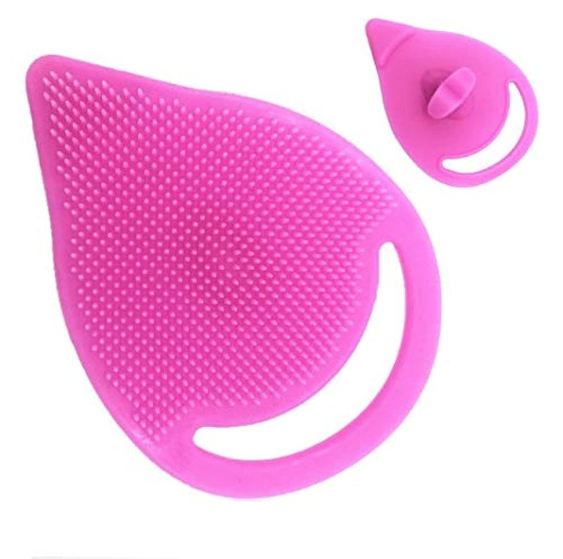 Convenient and practical Soft Brush Facial Care Exfoliating Brush Infant Baby Soft Silicone Wash Face Cleaning Pad Skin SPA Scrub Cleanser Tool Random Color