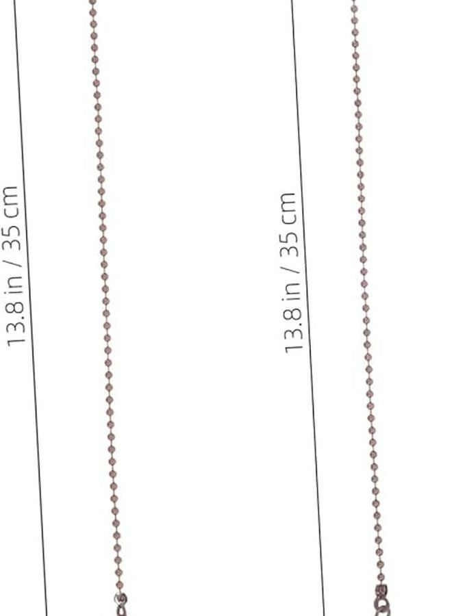 سلسلة سحب مروحة السقف العتيقة باللون البني الداكن 2 قطعة، دلايات تمديد زخرفية سهلة التركيب - Image 3