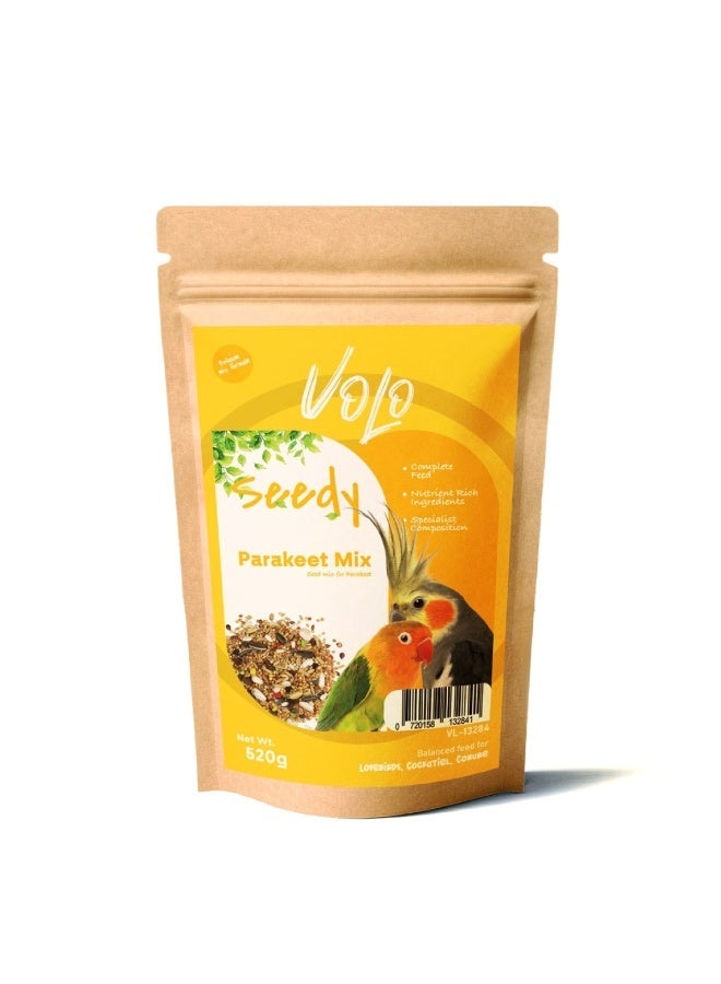 Volo Seedy Parakeet Mix 520g - Image 1