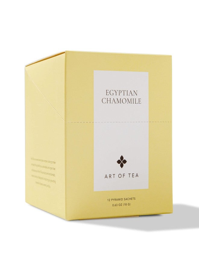 Art of Tea | Organic Egyptian Chamomile Tea Bags (Naturally Caffeine Free) | 12 Count Sampler Box - Image 1