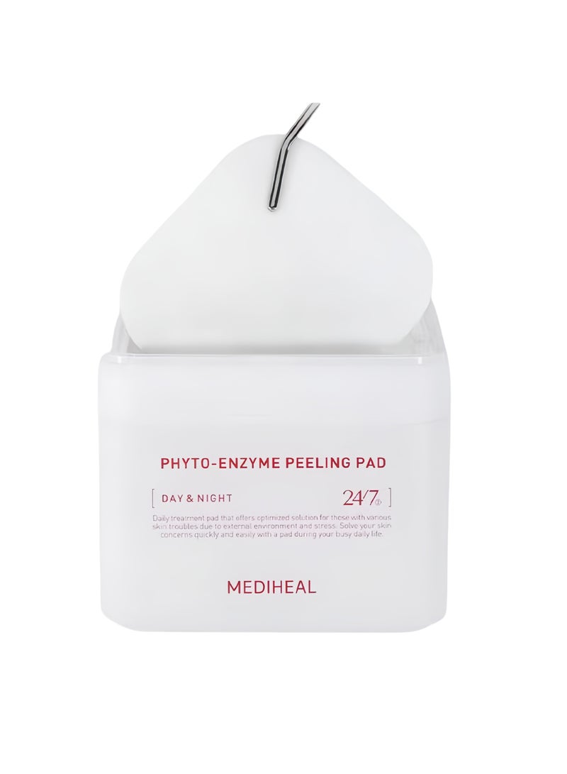 MEDIHEAL Phyto-Enzyme Peeling Pad ,Vegan Face Resurfacing Gauze Pads with LHA & Papaya Enzym, Pore Tightening Pads to Control Sebum,Exfoliating Pads for Dead Skin Cellss - 90 Pads - Image 1