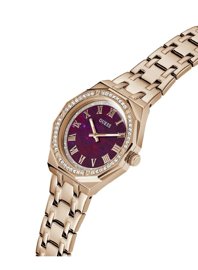 GUESS Desire Women's Purple Dial Quartz Analog Stainless Steel Watch GW0770L3 - 36mm - Image 2