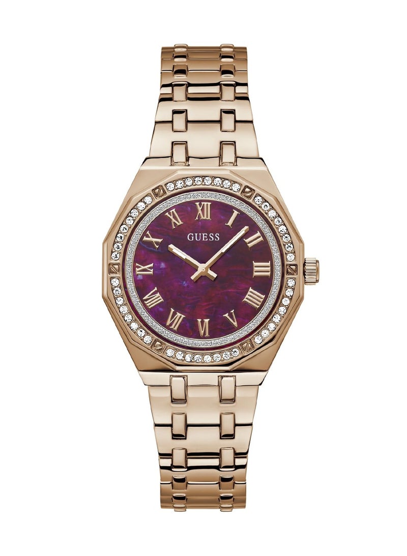 GUESS Desire Women's Purple Dial Quartz Analog Stainless Steel Watch GW0770L3 - 36mm - Image 1