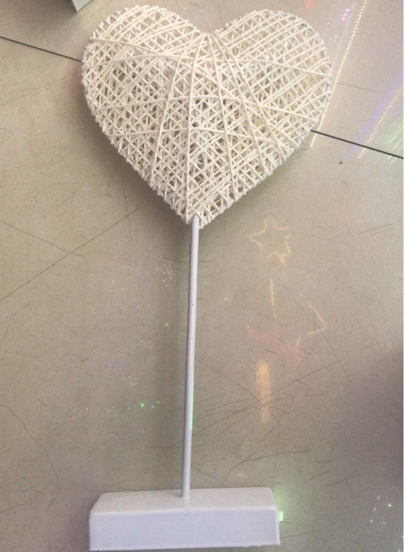 Heart Shape LED Holiday Light With Holder Yellow 40*22*7.5cm - Image 4