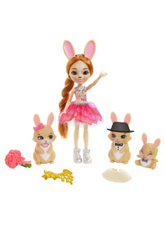 ENCHANTIMALS Royal Family Toy Set Brystal Bunny Doll (6In) With 3 Bunny Figures And 4 Accessories Great Gift For 38 Year Olds  - Image 5