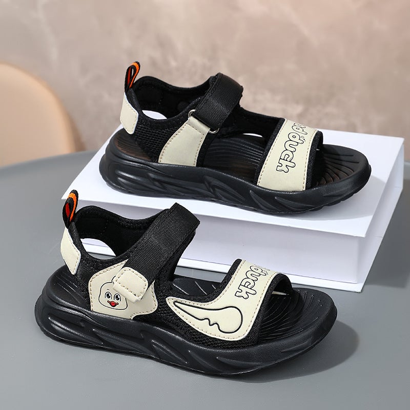 Boys Sandals Summer Open-Toe Lightweight Beach Shoes Fashionable Children'S Non-Slip Soft Sole Boys Trendy Shoes - Image 1