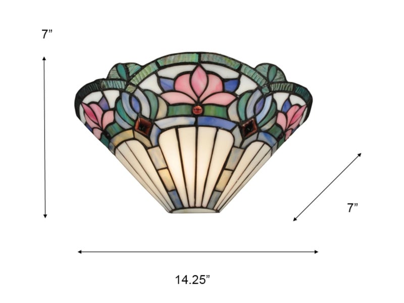 Tiffany Dale Tiffany Lamps TW12148 Windham Wall Sconce - Image 3
