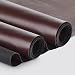 TeeLiy Faux Leather 2 Yards 58 x 72 06 mm Thick Upholstery Leather PU Fabric Synthetic Leather Material Vinyl Leather Sheets for Upholstery Crafts Coffee BrownThin and Light Weight Material - Image 2