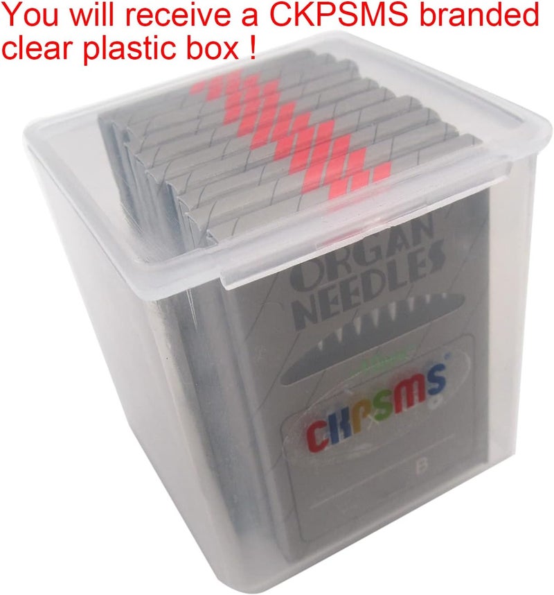 ckpsms Organ Needle - 100 Organ DBXK5 Ball Point Needles Compatible with Tajima Barudan SWF Industrial Embroidery Machines (Size 60/8) - Image 4