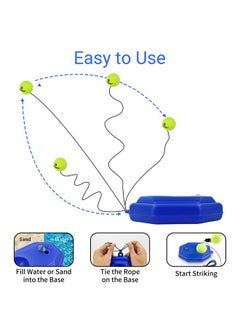 Senston Tennis Training Ball Tennis Trainer Rebound Ball Tennis Trainer Devices Trainer Base + 2 Training Ball  - Image 4