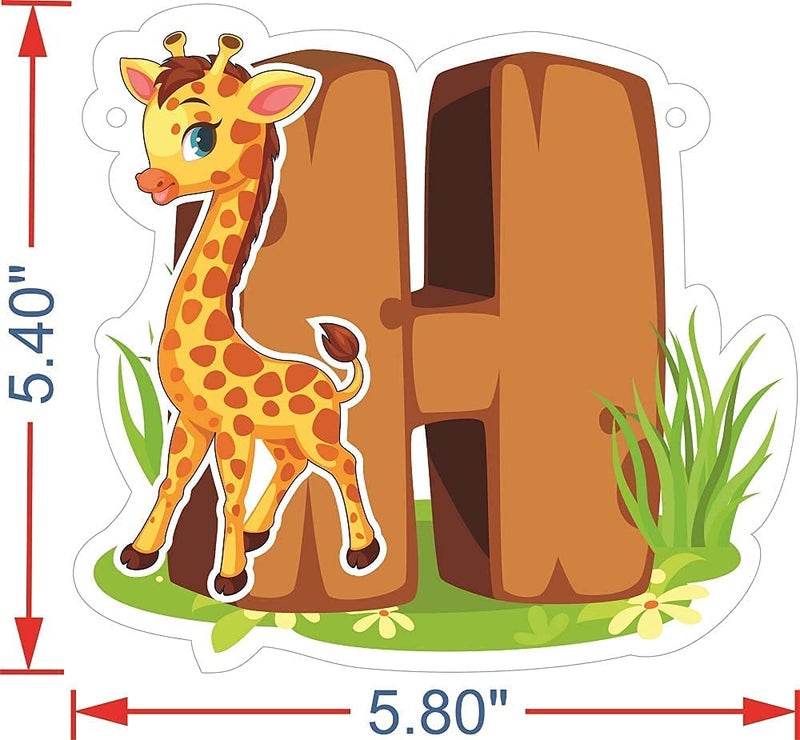 FI - FLICK IN 50 Pcs 1st Birthday Jungle Safari Theme Decoration for Boys - Animal Cutouts, Banner, Lion King - Animal Theme Party (Pack of 50, Multicolor) - Image 5