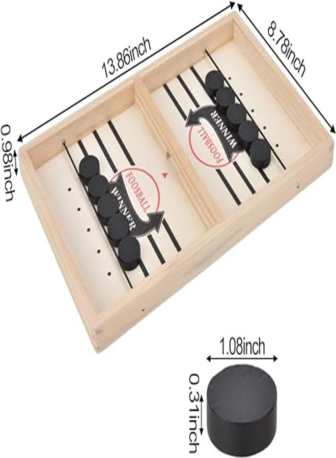 Wooden Quick Sling Puck Match Game - Image 2