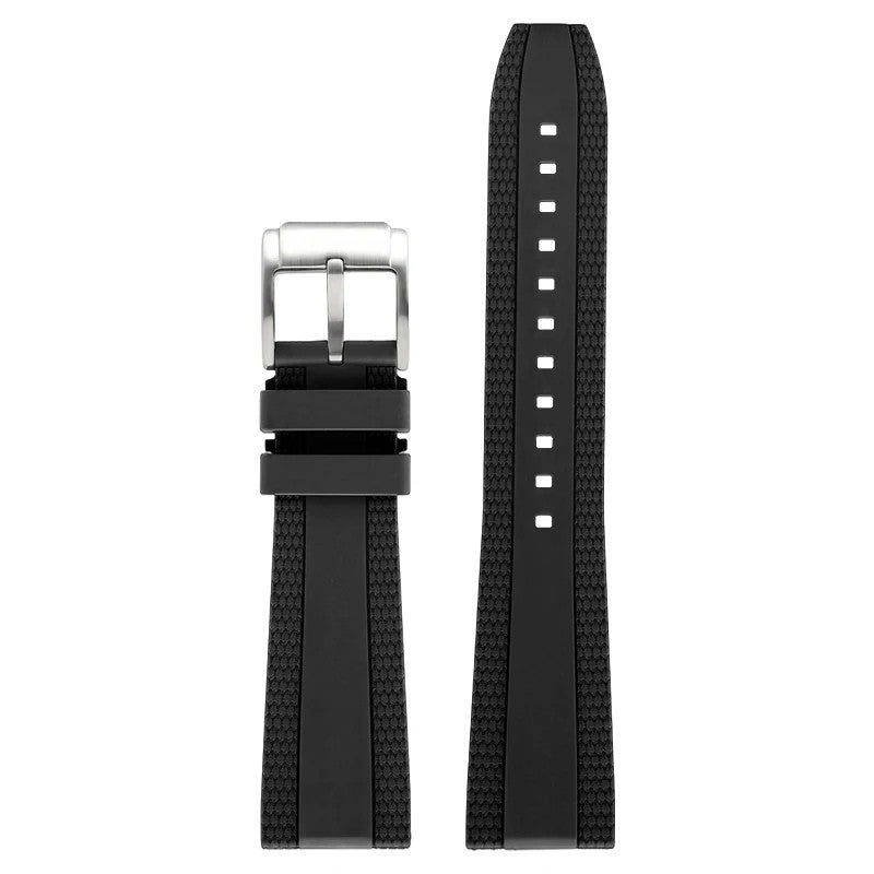 Bluejw New Design Luxury FKM Rubber Watch Strap for Breitling Superocean Heritage Series – Premium Fluororubber Replacement Band - Image 1