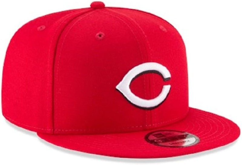 نيو ايرا قبعة New Era للجنسين البالغين MLB 9Fifty Team Color الأساسي بشعار أساسي قابل للتعديل مقاس واحد يناسب الجميع - Cincinnati Reds Red - Image 3