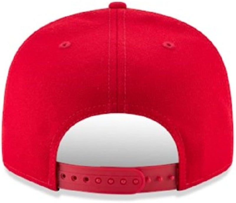 نيو ايرا قبعة New Era للجنسين البالغين MLB 9Fifty Team Color الأساسي بشعار أساسي قابل للتعديل مقاس واحد يناسب الجميع - Cincinnati Reds Red - Image 4