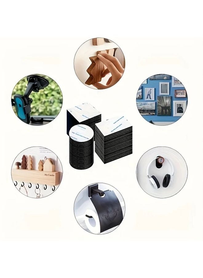 60pcs Black Double Sided Foam Tape Super Strong Mounting For Walls Doors Crafts - Image 5