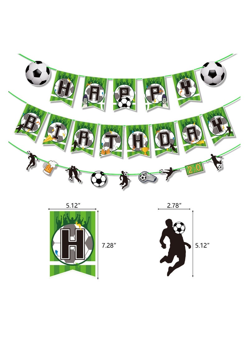 38 PCS Football Theme Party Decoration Balloon Boy Happy Birthday Supplies - Image 3