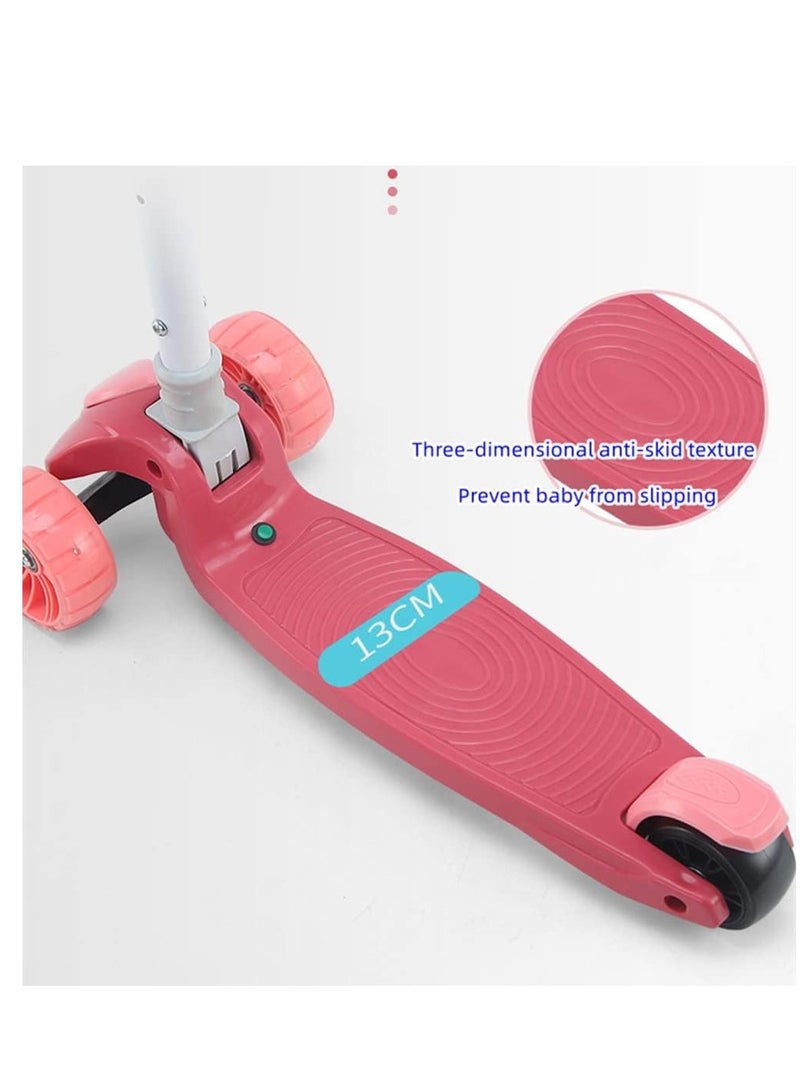 Kick Scooters for Kids, Scooter for Child Toddler Kick Scooter with Foldable, 4 Adjustable Height,Light Up Wheels for Ages 2-12Kids Balance Exercise - Image 4