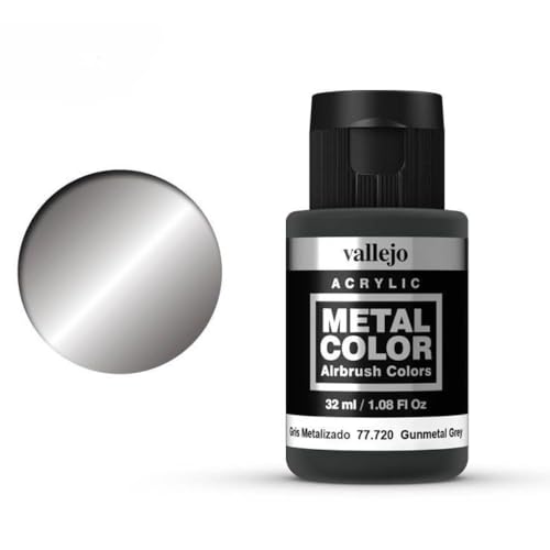 Vallejo فاليخو - لون معدني | رمادي معدني 32 مل (1.08 أونصة سائلة) | إعادة إنتاج دقيقة لإنهاءات معدنية مختلفة - Image 3