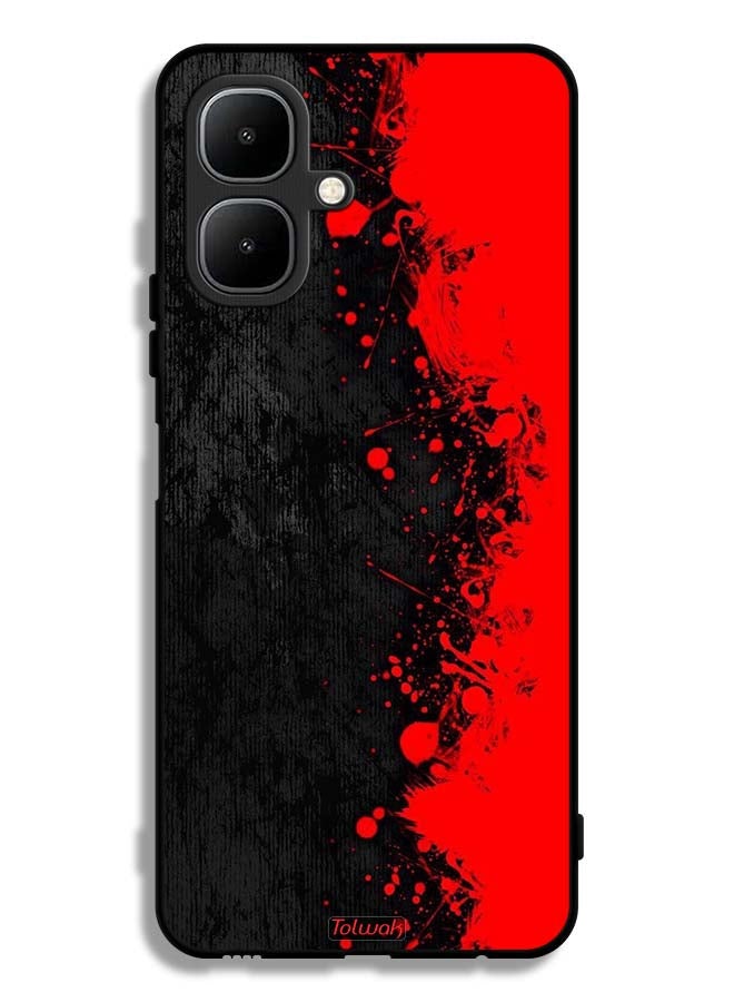 Tolwak Infinix Smart 10 Protective Case Cover Paint Abstract Pattern