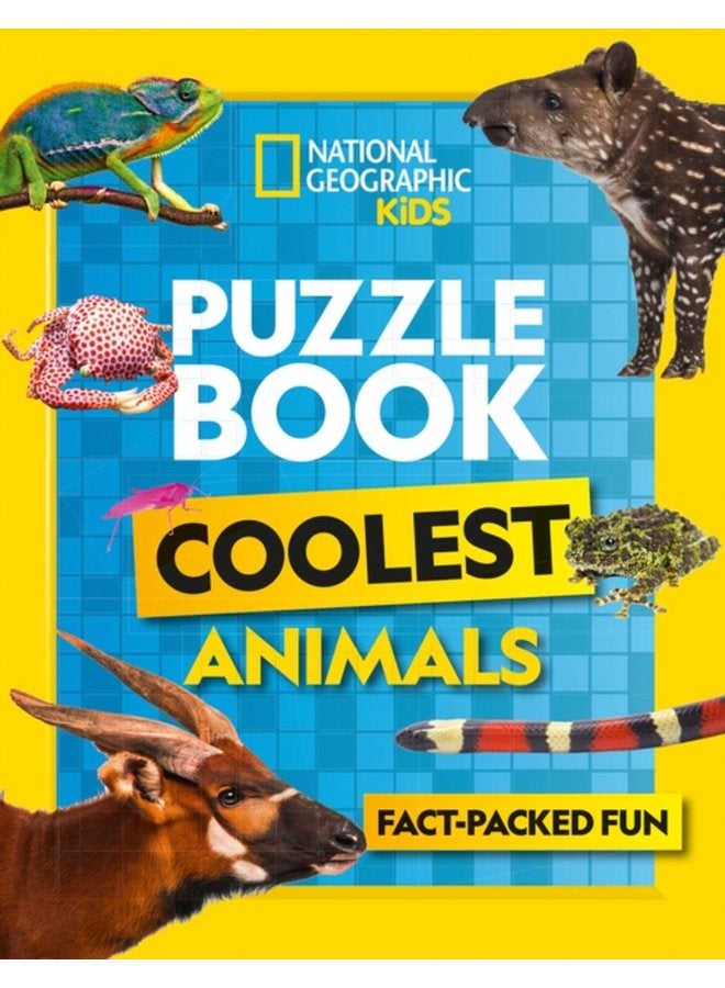 Puzzle Book Coolest Animals Brain Tickling Quizzes Sudokus Crosswords and Wordsearches - Paperback