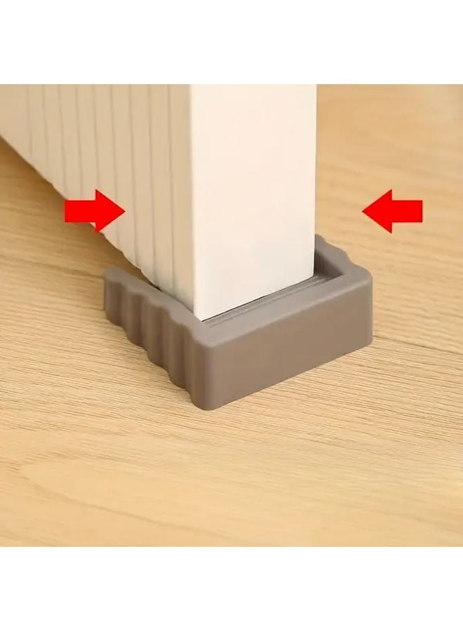 Black Windproof Door Stopper Non Slip Rubber Wedge Matte Surface Safety Protection - Image 1