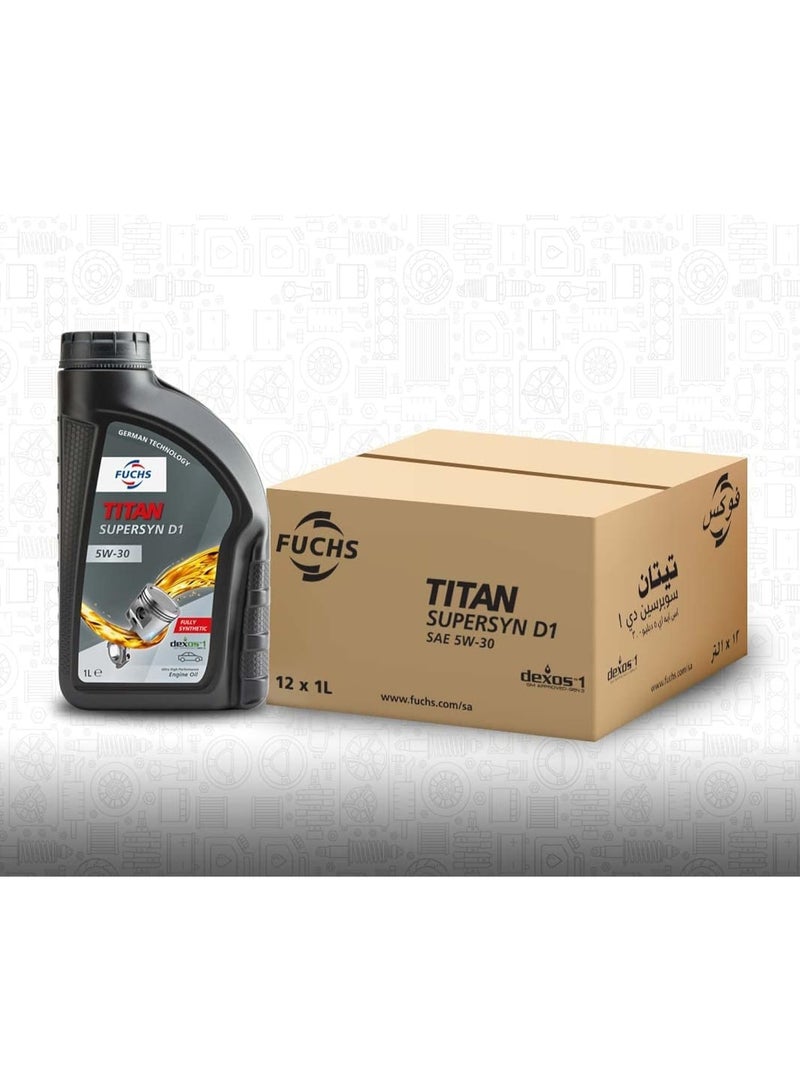 FUCHS Fox Titan 5w30 Super SYN D1 Dexos engine oil 1 liter - Fuchs - Image 3