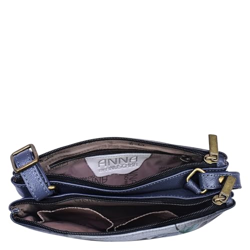 Anna by Anuschka Hand Painted Women’s Genuine Leather- Small Zip Around Crossbody-Cuddly Koala - Image 5