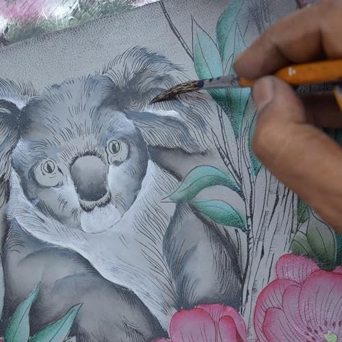 Anna by Anuschka Hand Painted Women’s Genuine Leather- Small Zip Around Crossbody-Cuddly Koala - Image 4