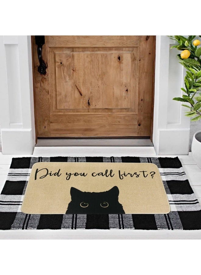 WAOKN Humor Fun Door Mat, Fun Foot Mat for Exterior Entrance, Welcome Mat Outdoor Fun Welcome Mat with Non Slip Rubber Backing Front Door Indoor Entrance Porch 50X80 CM  - Image 4