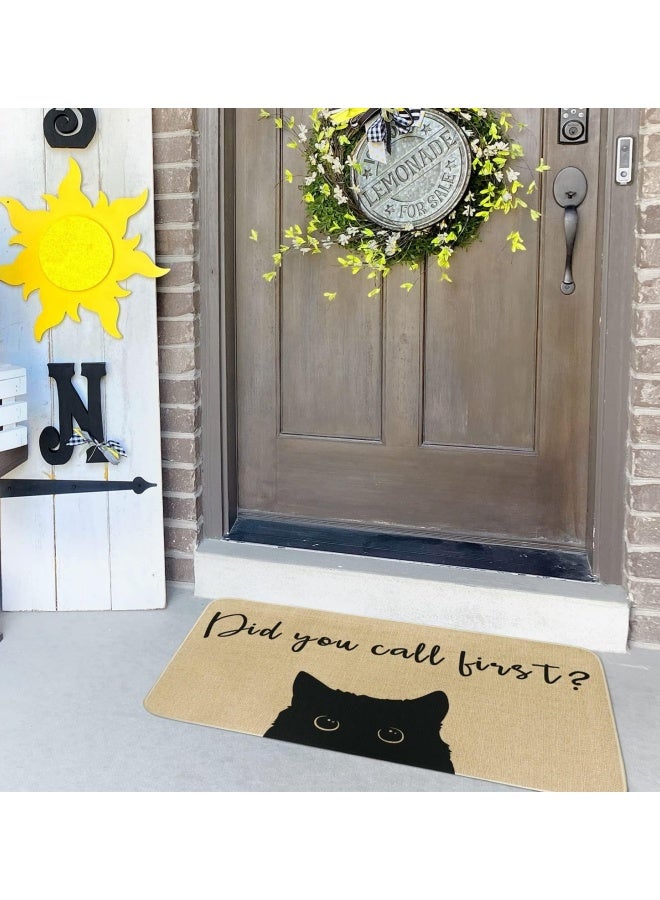 WAOKN Humor Fun Door Mat, Fun Foot Mat for Exterior Entrance, Welcome Mat Outdoor Fun Welcome Mat with Non Slip Rubber Backing Front Door Indoor Entrance Porch 50X80 CM  - Image 2