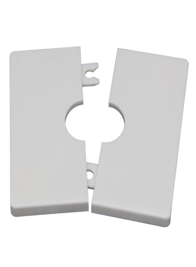 shenghang Wall Split Square Shower Arm Flange Escutcheon Plate Cover for Fixed Shower Head Faucet - Standard 1/2 Inch (12mm/0.47in) - Image 1