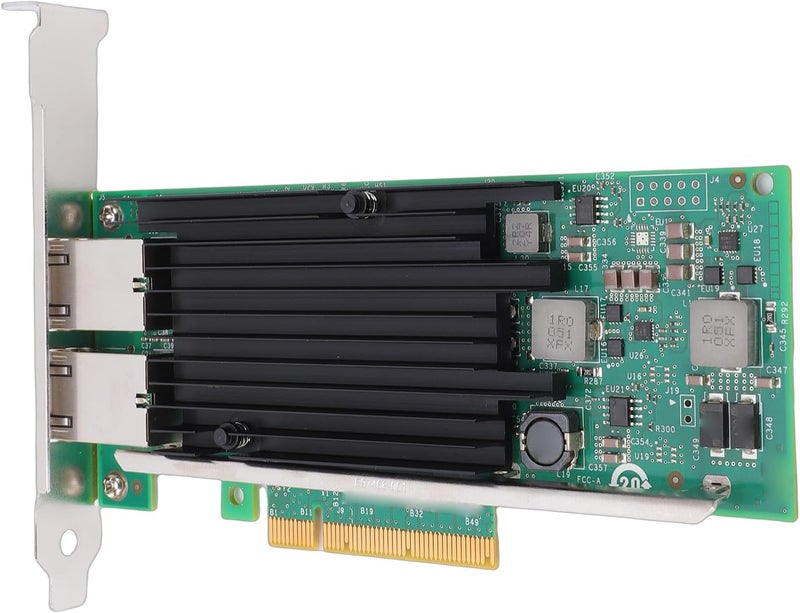 بطاقة شبكة من زونيت بسعة 10 جيجابايت ومزودة بمنفذين RJ45 ومتوافقة مع معيار PCIe، مع وحدة تحكم X540-T2 ومحول شبكة إيثرنت من نوع PCIe 3.0 X8، مناسبة للخوادم وأنظمة VMware ومراكز البيانات. - Image 4