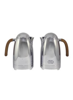 Homemaker Flask Silver 1/1L 2 Pieces Stainless Steel Flask Set – Premium Insulated Flasks for Hot and Cold Beverages | Durable & Leak-Proof Design  - Image 2