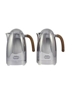Homemaker Flask Silver 1/1L 2 Pieces Stainless Steel Flask Set – Premium Insulated Flasks for Hot and Cold Beverages | Durable & Leak-Proof Design  - Image 3