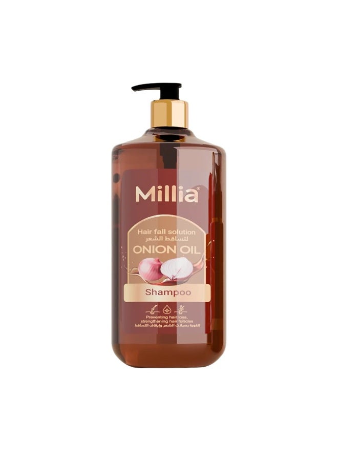 Millia Onion Oil Shampoo 500 ml – Best Anti-Hair Fall Solution with Argan Oil - Image 1