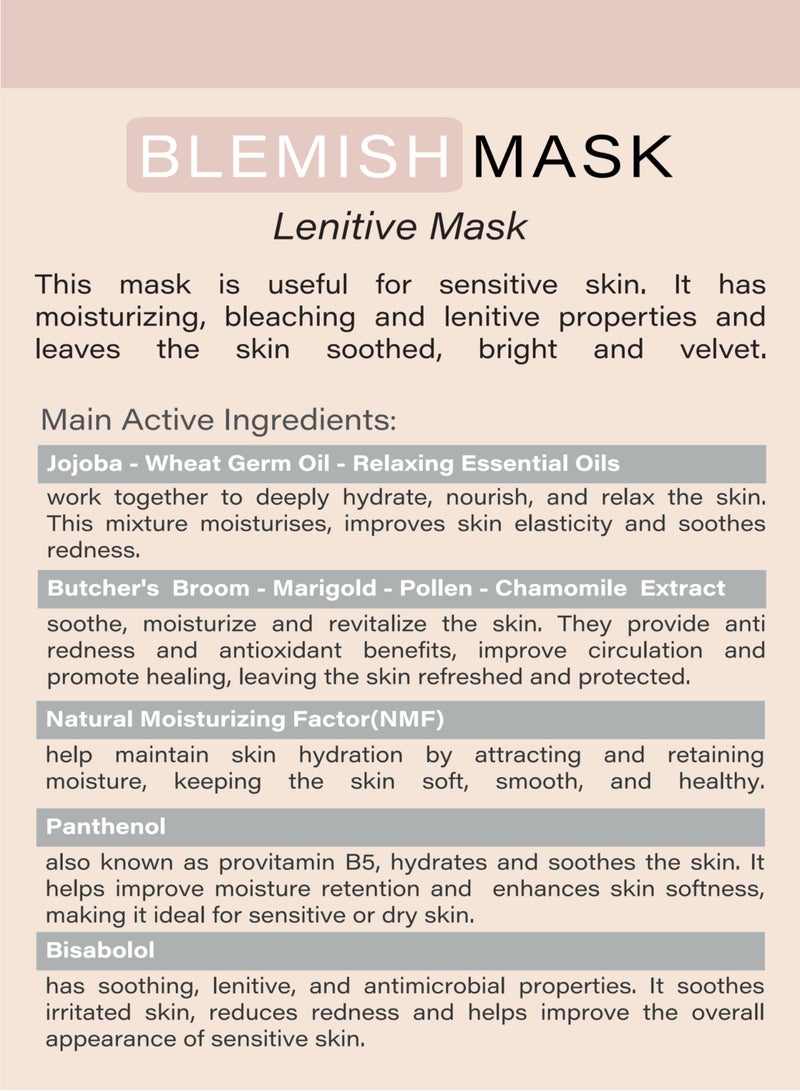 Bioesthe Blemish Mask - Hydrating & Soothing Face Mask with Calendula & Chamomile | Brightening & Anti-Redness Skincare | For Sensitive & Irritated Skin | 100ml - Image 3