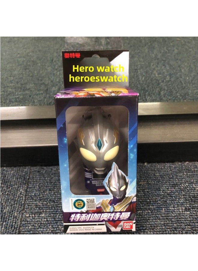 Generic - BANDAI BANDAI BANDAI Kate Liga DiGa Ultraman Hero Watch Timer Accessories Children Student Toys-Color:Dai Na Ultraman 22718 - Image 1
