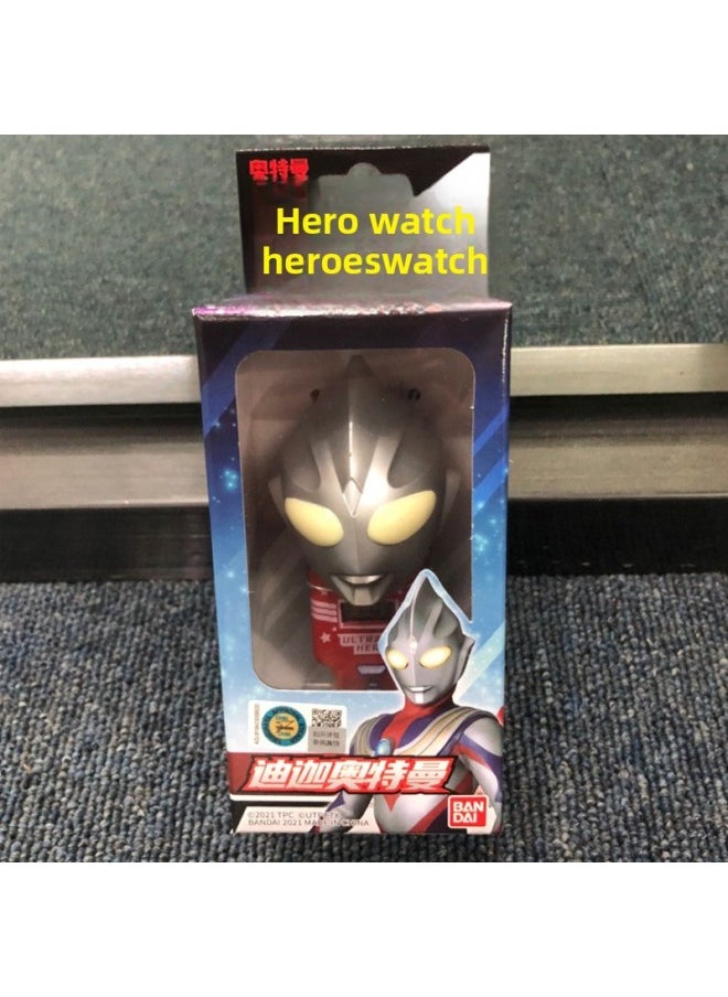 Generic - BANDAI BANDAI BANDAI Kate Liga DiGa Ultraman Hero Watch Timer Accessories Children Student Toys-Color:Dai Na Ultraman 22718 - Image 1