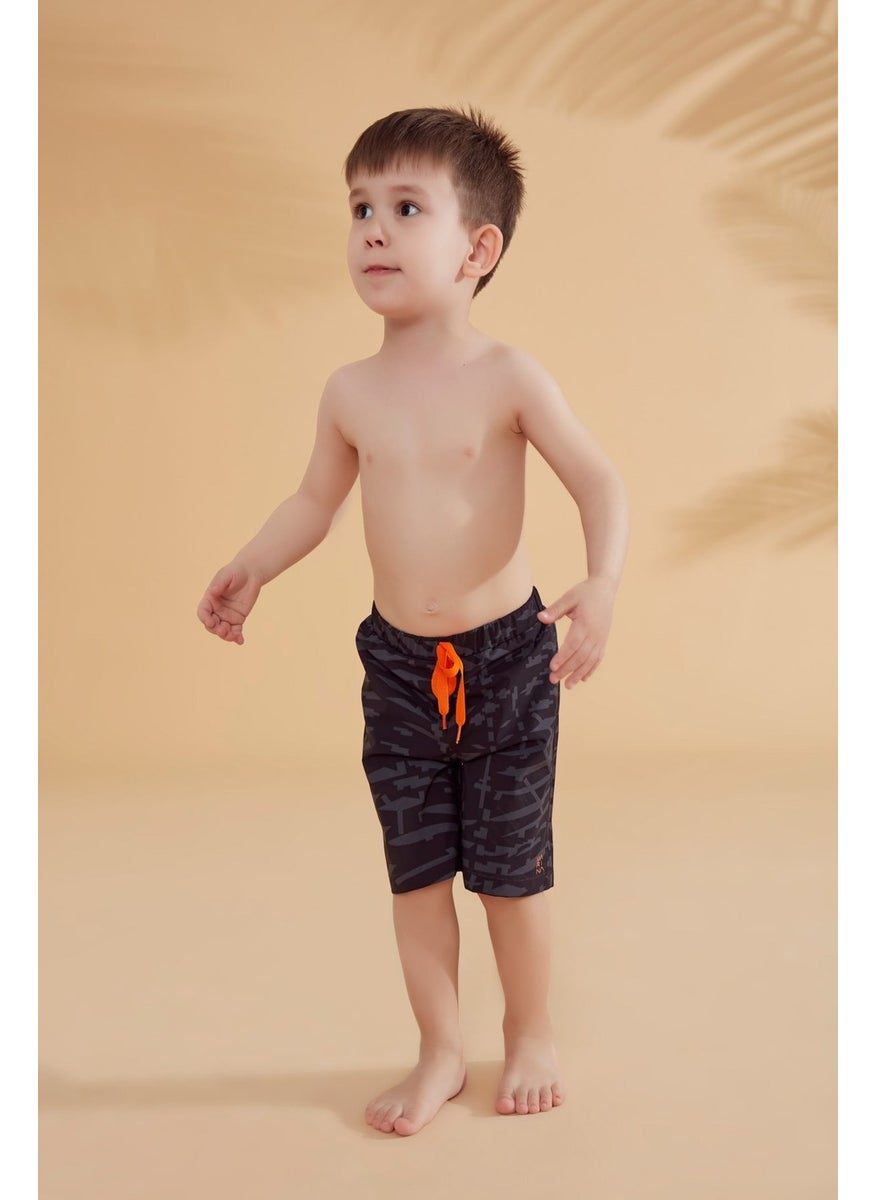 Marina Black Geometric Boy Shorts B2364  - Image 3