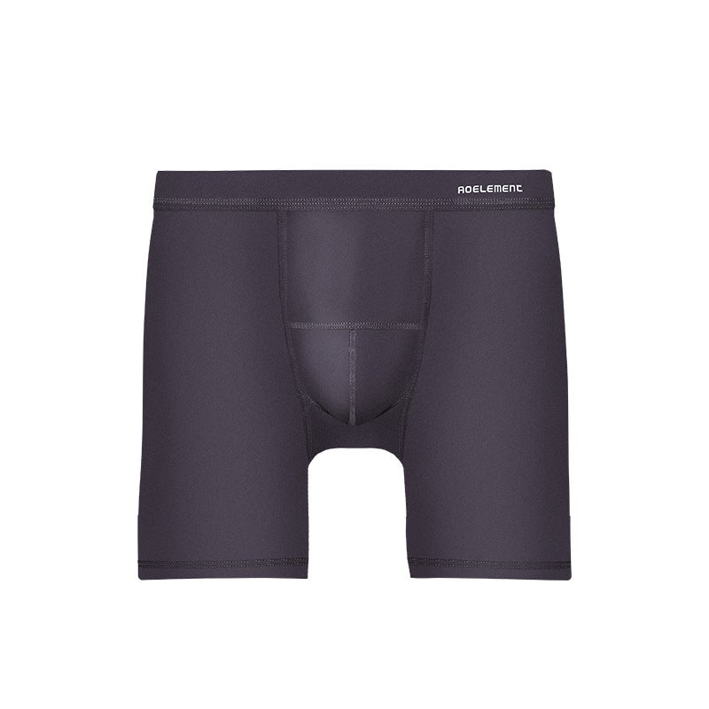 Men's Underwear, Large Size, Anti-Chafing, Sports, Extended Leg Length, Boxer Briefs, Running, Long Style, Four-Corner Shorts - Image 1