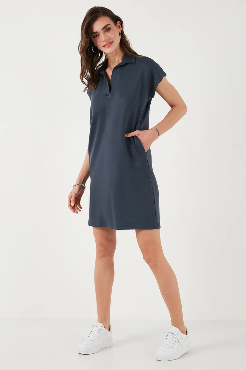 ليلا Polo Collar Dress