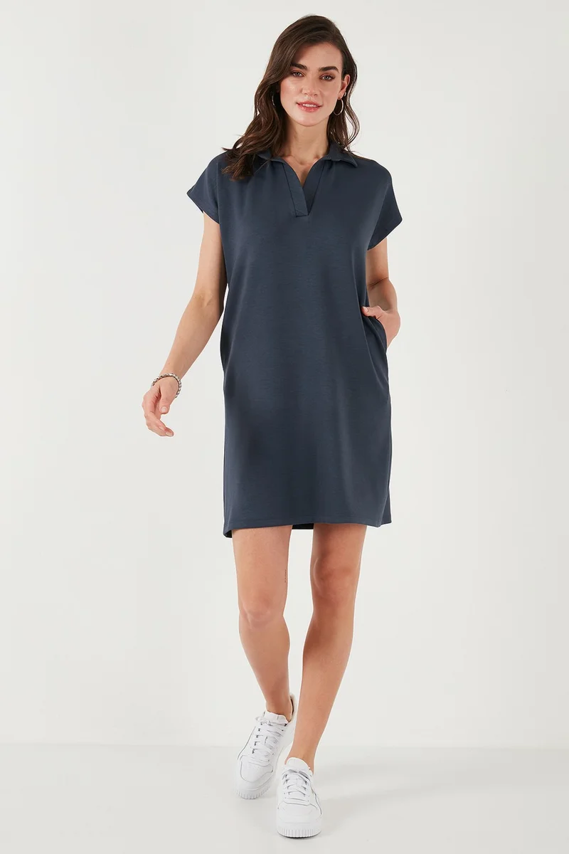 ليلا Polo Collar Dress