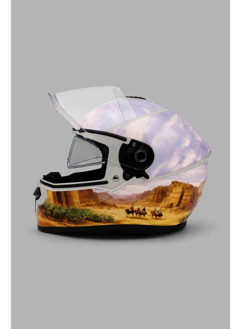 DX Alula Edition Helmet – Desert Art Full-Face Motorcycle Helmet - Image 3