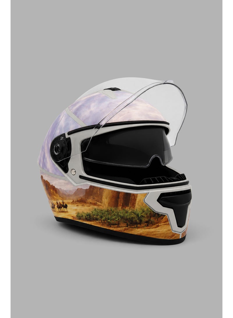 DX Alula Edition Helmet – Desert Art Full-Face Motorcycle Helmet - Image 2